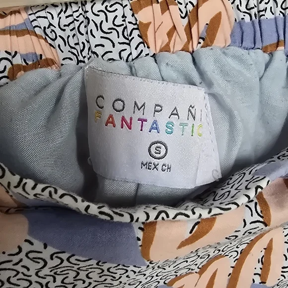 Retro 80s 90s Multi Memphis Style Ruffle Skirt Size Small Compañía Fantástica - Picture 9 of 11